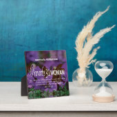 Custom PROVERBS 31 FRAU Inspirational Floral Fotoplatte (InSitu)