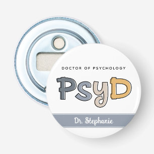 Custom PsyD Doctor of Psychology Psychologist Flaschenöffner