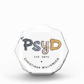 Custom PsyD Doctor of Psychology Psychologist Fotoblock (Vorderseite)