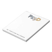 Custom PsyD Doctor of Psychology Psychologist Notizblock (Rotiert)