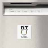 Custom PT Physiotherapeut Cheetah Print Magnet (In Situ (Geschirrspüler))