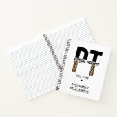 Custom PT Physiotherapeut Cheetah Print Notizblock (Innenseite)