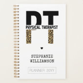 Custom PT Physiotherapeut Cheetah Print Planer (Vorderseite)