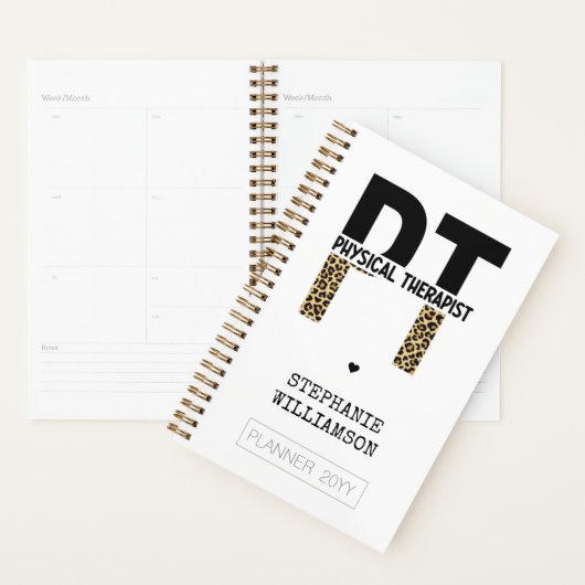 Custom PT Physiotherapeut Cheetah Print Planer (Anzeige)