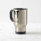 Custom PT Physiotherapeut Cheetah Print Reisebecher (Vorderseite Links)