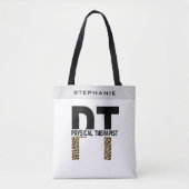 Custom PT Physiotherapeut Cheetah Print Tasche (Vorderseite)