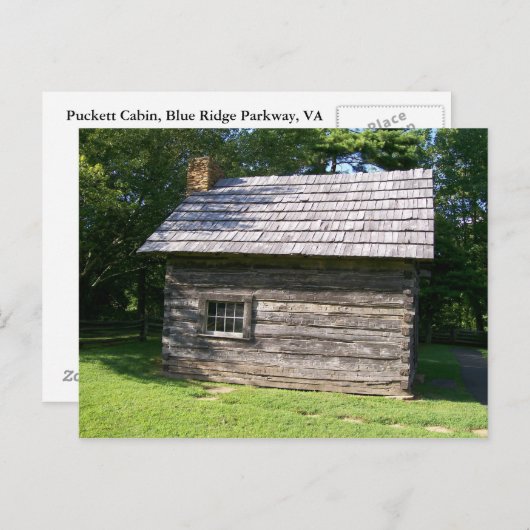 Custom Puckett Cabin Sideview Postkarten (Vorne/Hinten)