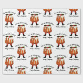 Custom Pudding Spaß Frohe Weihnachten Geschenkpapier (Flach)