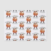 Custom Pudding Spaß Frohe Weihnachten Seidenpapier (Vorderseite)