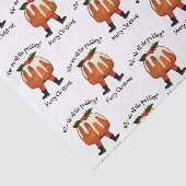 Custom Pudding Spaß Frohe Weihnachten Seidenpapier (Ausschnitt)