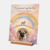 Custom Pug Memorial Acrylic Sign – Add Name, Dates Acrylschild (Winkel)