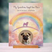 Custom Pug Memorial Acrylic Sign – Add Name, Dates Acrylschild (Neutral)