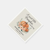 Custom Pumpkin Baby Dusche Serviette (Ecke)