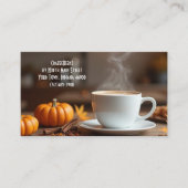 Custom Pumpkin Gewürz Coffee Shop und Punch Card Visitenkarte (Vorderseite)