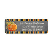 Custom Pumpkin Orange Green Stripes Muster (Vorne)