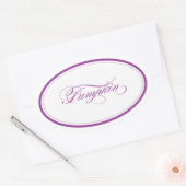 Custom_Pumpkin Oval Ovaler Aufkleber (Umschlag)