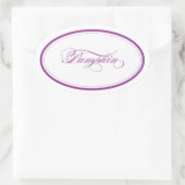 Custom_Pumpkin Oval Ovaler Aufkleber (Tasche)