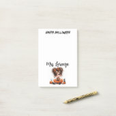 Custom Pumpkin Parade — A Whimsical Halloween Post-it Klebezettel (Auf Schreibtisch)