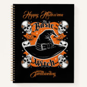 Custom Pumpkin Rezept Buch Hexenhut Halloween (Vorderseite)