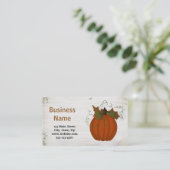 Custom Pumpkin Visitenkarte (Stehend Vorderseite)