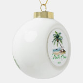 Custom Punta Cana Beach  Keramik Kugel-Ornament (Links)