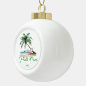 Custom Punta Cana Beach Keramik Kugel-Ornament (Rechts)