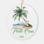 Custom Punta Cana Beach Keramik Ornament (Links)