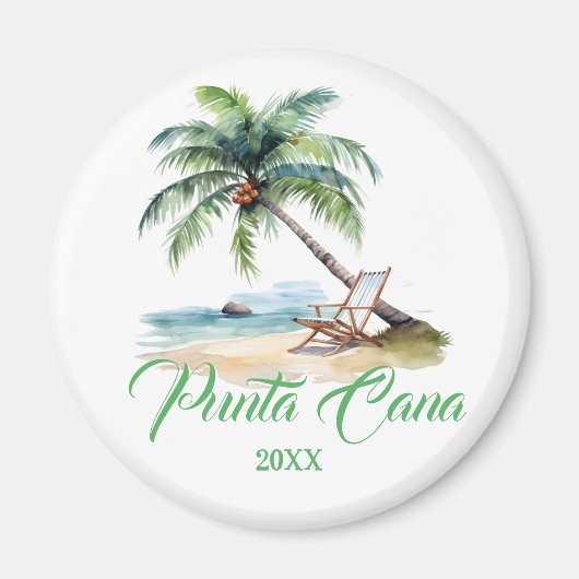 Custom Punta Cana Beach Magnet (Vorne)