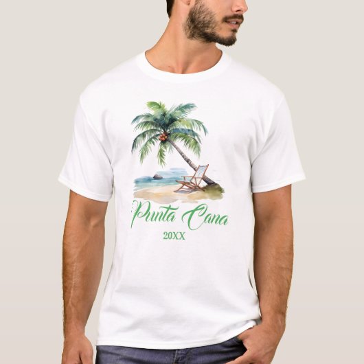Custom Punta Cana Beach  T-Shirt (Vorderseite)