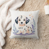 Custom Puppy Dalmatiner Pillow Boho Blumendesign Kissen (Decke)