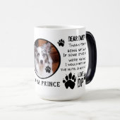 CUSTOM PUPPY DOG DADDY! DEAR VATER pET KAFFEE Verwandlungstasse (VorderseiteRechts)