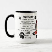 CUSTOM PUPPY DOG DADDY! KAFFEE DES VATERS TASSE (Links)