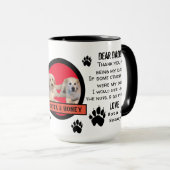 CUSTOM PUPPY DOG DADDY! KAFFEE DES VATERS TASSE (VorderseiteRechts)
