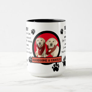 CUSTOM PUPPY DOG DADDY! KAFFEE DES VATERS TASSE