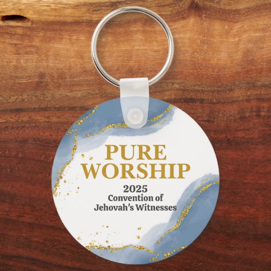 Custom Pure Worship 2025 Convention JW Geschenke Schlüsselanhänger (Vorderseite)