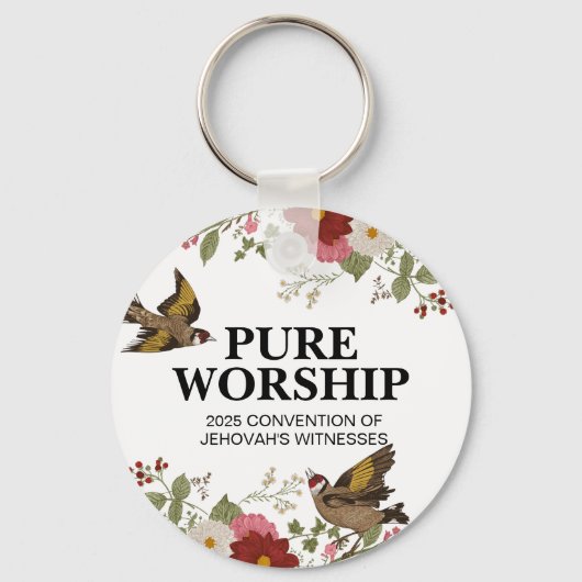 Custom Pure Worship 2025 Convention JW Geschenke Schlüsselanhänger (Vorderseite)