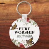 Custom Pure Worship 2025 Convention JW Geschenke Schlüsselanhänger (Vorderseite)