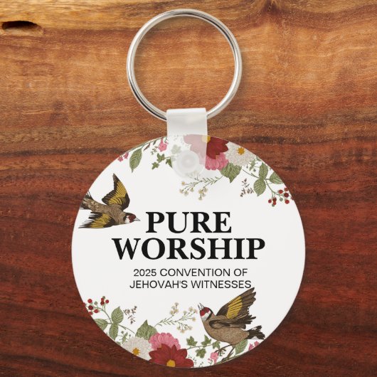 Custom Pure Worship 2025 Convention JW Geschenke Schlüsselanhänger (Vorderseite)