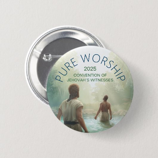 Custom Pure Worship 2025 Convention JW gibt Button (Vorne & Hinten)