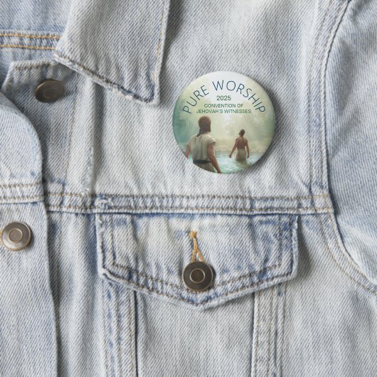 Custom Pure Worship 2025 Convention JW gibt Button (Beispiel)