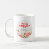Custom Pure Worship 2025 Convention JW Gifts Kaffeetasse (Links)