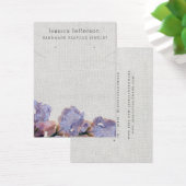Custom Purple Floral Earring Jewelry Display Card (Schreibtisch)