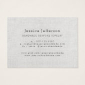 Custom Purple Floral Earring Jewelry Display Card (Rückseite)