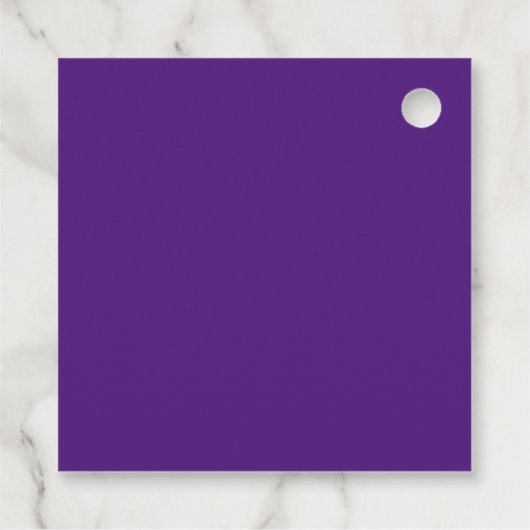 Custom Purple Medical School Graduation Party Geschenkanhänger (Rückseite)