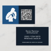 Custom QR Boxing Gym Visitenkarte (Vorne/Hinten)