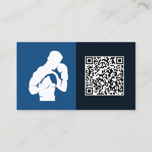 Custom QR Boxing Gym Visitenkarte (Vorderseite)