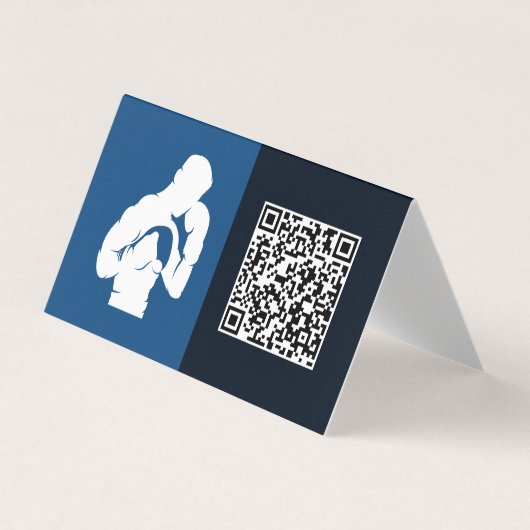 Custom QR Boxing Gym Visitenkarten (Vorderseite)