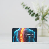 Custom QR Chiropraktor Visitenkarte (Stehend Vorderseite)