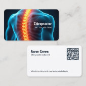 Custom QR Chiropraktor Visitenkarte (Vorne/Hinten)