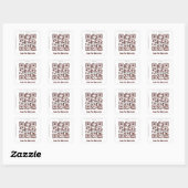 Custom QR Code Aufkleber (QR Code Template #438) (Blatt)